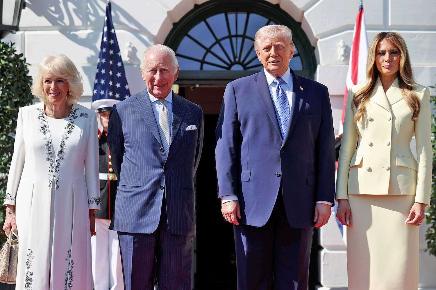 Royal Choreography: King Charles Steers Queen Camilla Into Position at White House
