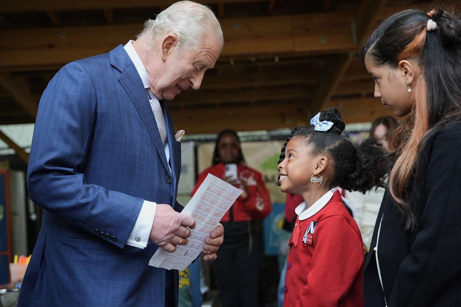 King Charles' Charming Harlem Moment: A Child, Chickens and a Sweet Gift