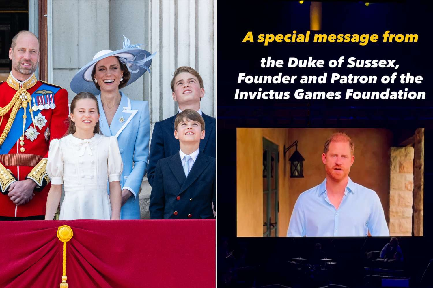 Prince Harry Makes Surprise Video as William, Kate and Kids Shine at Trooping the Colour