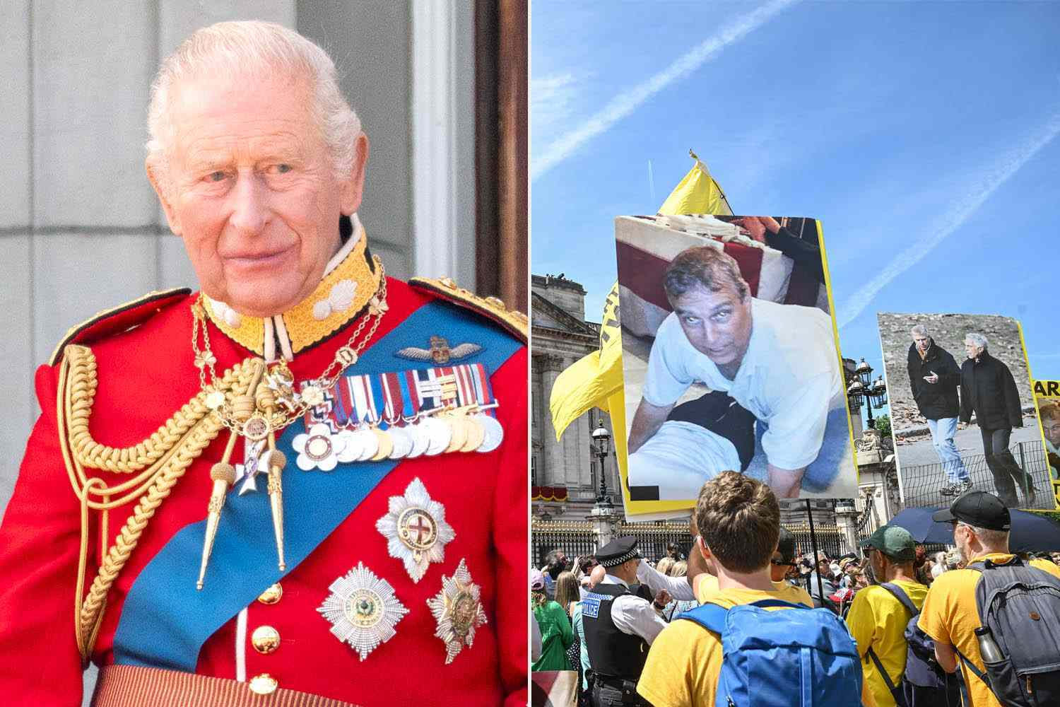 Protesters Flood Buckingham Palace with Andrew Photos — Royals Face Renewed Epstein Scrutiny